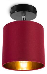 Light Home Stropné svietidlo GAMA, 1x červené textilné tienidlo, (možnosť polohovania)