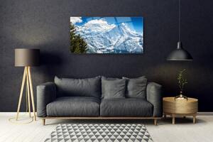 Obraz na skle Hora strom príroda 120x60 cm 4 Prívesky