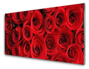 Obraz na skle Ruže kvety 140x70 cm 2 Prívesky