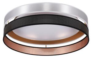 Duolla-LED Stropné svietidlo ROLLER DUO SH. LED/24W/230V pr. 45 cm strieborná/čierna