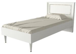 Jednolôžková posteľ 90 cm Raven (biela + zlatá). Vlastná spoľahlivá doprava až k Vám domov. 1089390