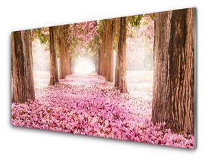 Obraz na skle Strom ruže kvety príroda 100x50 cm 2 Prívesky