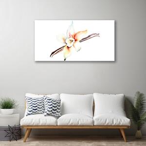Obraz na skle Kvet umenie 125x50 cm
