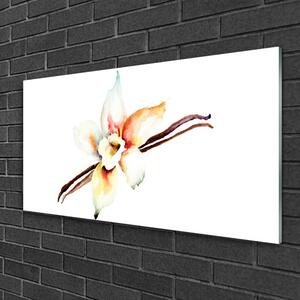 Obraz na skle Kvet umenie 125x50 cm