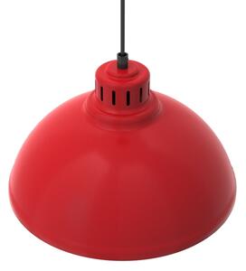 Luster na lanku SVEN 1xE27/15W/230V červená