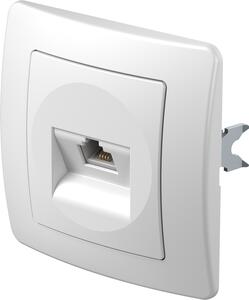 TEM KE37 | Zásuvka KAT 5e KS RJ45 8/8 Farba: Polárna biela