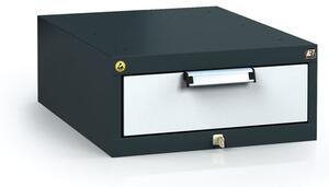Antistatický závesný ESD box pre pracovné stoly 218 x 480 x 600 mm, 1 zásuvka