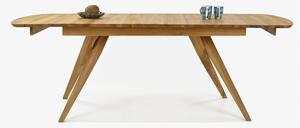 Dizajnový masívny dubový stôl rozkladací, Anor RUSTIK