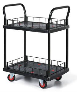 Policový vozík, 2 police, 150 kg, 585x410 mm