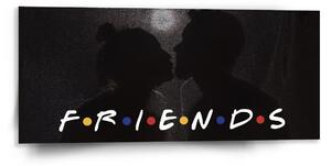 Sablio Obraz Seriál Priatelia FRIENDS Bozk - 110x50 cm