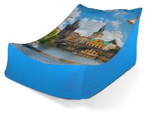Sablio Sedací vak Lounge Praha Karlov most 2 - 80 x 95 x 50 cm