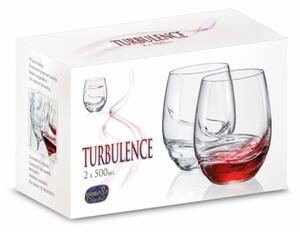 Bohemia Crystal Poháre na víno Turbulence 23018/500ml (set po 2ks)