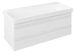 Sapho SITIA umývadlová skrinka 101,4x50x43,4cm, 2xzásuvka, biela mat