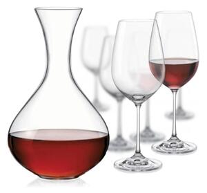 Bohemia Crystal set na víno Viola (1 karafa + 6 pohárov)