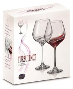 Bohemia Crystal Poháre na červené víno Turbulence 40774/570ml (set po 2ks)