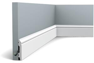 ORAC Decor , ORAC podlahová lišta SX165, 2000x69x11 mm, biela