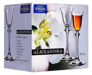Bohemia Crystal poháre na likér Alexandra 60ml (set po 6ks)