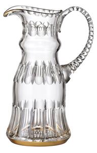 Bohemia Crystal ručne brúsený džbán Daisy Line Gold 1200ml