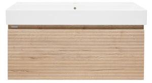 Kúpeľňová skrinka s umývadlom Naturel Savona 98x43x44, 8 cm dub halifax mat SAVONA100DHSAT