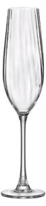 Bohemia Crystal Poháre na šampanské Columba Optic 260ml (set po 6ks)