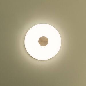 Northern LED nástenné svetlo Glint, Ø 36 cm, sklo, opálovo biele, Biela / opálová, Obývacia izba / jedáleň, Sklo, Dizajn, Nástenné svietidlo