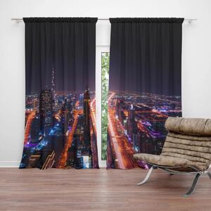 Sablio Záves Rozsvietené mesto: 2 ks 140x250 cm
