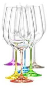 Bohemia Crystal Farebné poháre na červené víno Rainbow 40729/D4661/550ml (set po 6ks)