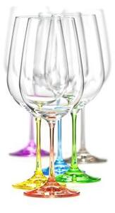 Bohemia Crystal Farebné poháre na červené víno Rainbow 40729/D4661/550ml (set po 6ks)