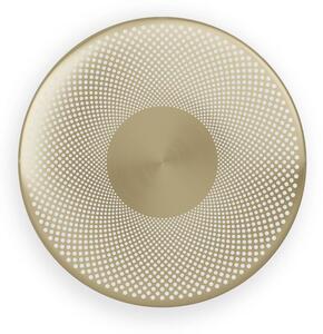 Northern LED nástenné svetlo Glint mosadzné, oceľ, Ø 25 cm, Mosadz / zlato, Obývacia izba / jedáleň, Hliník, Dizajn, Nástenné svietidlo