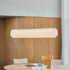 Northern LED závesné svietidlo Tradition lineárne, textil, biela, Biela / opálová, Obývacia izba / jedáleň, Dizajn, Závesné svietidlo