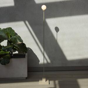 Northern LED akumulátorová stojaca lampa Snowball, šedobéžová, 2700 K, Hliník / sivá / zinok, Obývacia izba / jedáleň, kov, Dizajn, Stojaca lampa