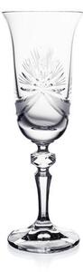 Bohemia Crystal Brúsené poháre na šampanské Laura 1S116/17002/150ml (set po 6 ks)