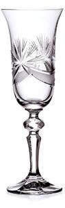 Bohemia Crystal Brúsené poháre na šampanské Laura 1S116/17002/150ml (set po 6 ks)