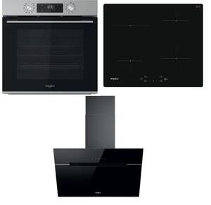 Whirlpool rúra OMK58CU1SX + indukčná varná doska WSQ7360NE + komínový odsávač pár WHVP62FLTSK SETWH22