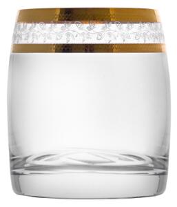 Bohemia Crystal poháre na whisky Ideal so zlatým dekorom 290ml (set po 6ks)