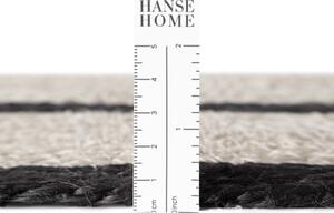 Koberec Hanse Home LINA prírodný / slonia kosť / čierny kruh