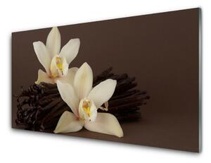 Skleneny obraz Kvety vanilky do kuchyne 140x70 cm 4 Prívesky