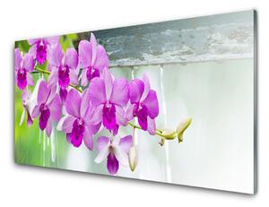 Skleneny obraz Orchidey kvapky príroda 120x60 cm 2 Prívesky
