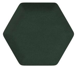 Egibi Čalúnený akustický panel nástenný Riwiera 38 tm. zelená hexagón - Hexagon 6x15 cm