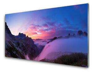 Skleneny obraz Hmla hory východ slnka 120x60 cm 2 Prívesky