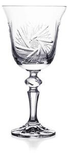 Bohemia Crystal Brúsené poháre na víno Laura 1S116/26008/220ml(set po 6 ks)