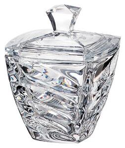 Bohemia Crystal dóza s viečkom Facet 140mm