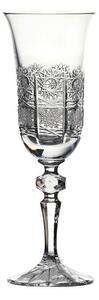 Bohemia Crystal Brúsené poháre na šampanské Laura 12116/57001/150ml (set po 6ks)