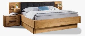 Masívna dubová manželská posteľ Denver (140,160,180) AKCIA