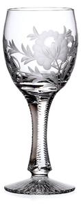 Bohemia Crystal Ručne brúsené poháre na víno Ruže 130ml (set po 2ks)