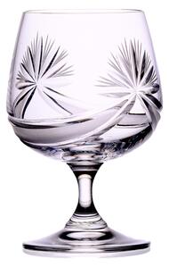 Bohemia Crystal Brúsené poháre na brandy a koňak Mašľa 250ml (set po 6 ks)