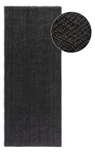 Čierny jutový behúň 80x200 cm Bouclé – Hanse Home