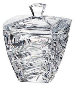 Bohemia Crystal dóza s viečkom Facet 180mm