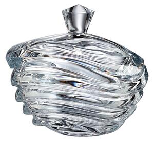 Bohemia Crystal dóza s viečkom Wave 220mm
