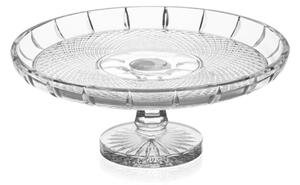 Bohemia Crystal Ručne vyrábaný a ručne brúsený tortový tanier šírka 305 mm